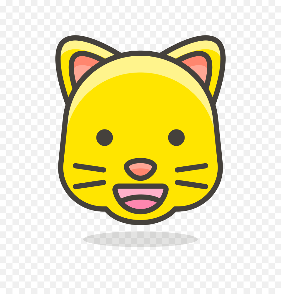 Cat Eyes Face Grinning Smiling With Icon - Cat Face Easy Drawings Png,Cat Eyes Png