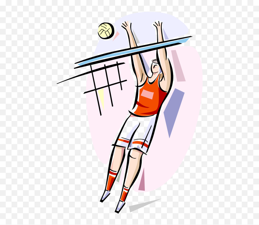 Vector Illustration Of Sport Beach Volleyball Player - Cartoon Png,Volleyball Player Png