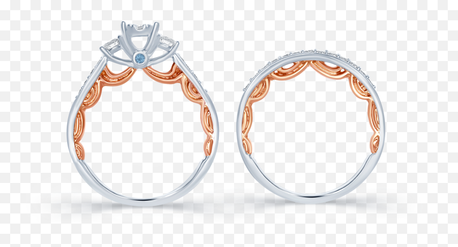 Download Disney Enchanted Cinderella White And Rose Gold - Diamond Png,Gold Earring Png