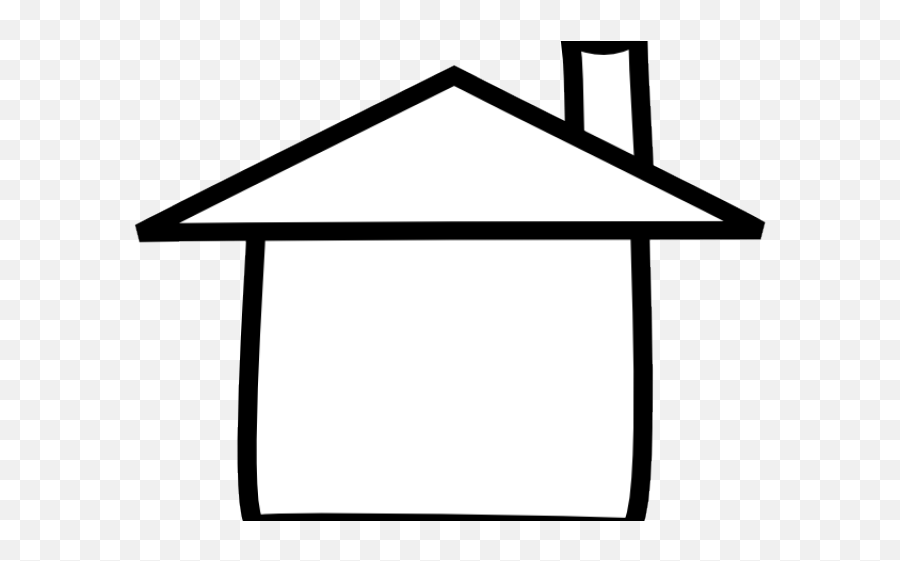 Download Cartoon Outline Of A House - Full Size Png Image Black And White House Clipart,House Outline Png