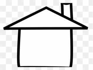 Download Cartoon Outline Of A House - Full Size PNG Image Black And White Clipart