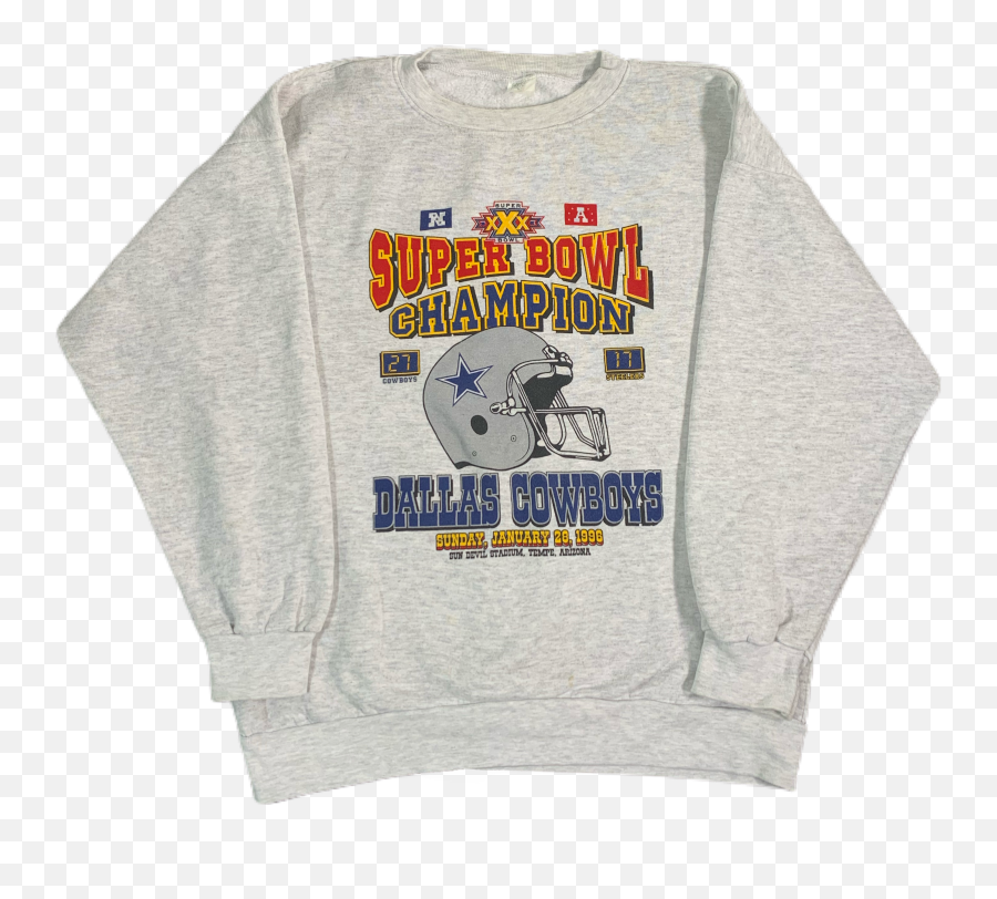 Vintage Dallas Cowboys U201csuper Bowlu201d Crewneck Sweatshirt - Sweater Png,Dallas Cowboys Png