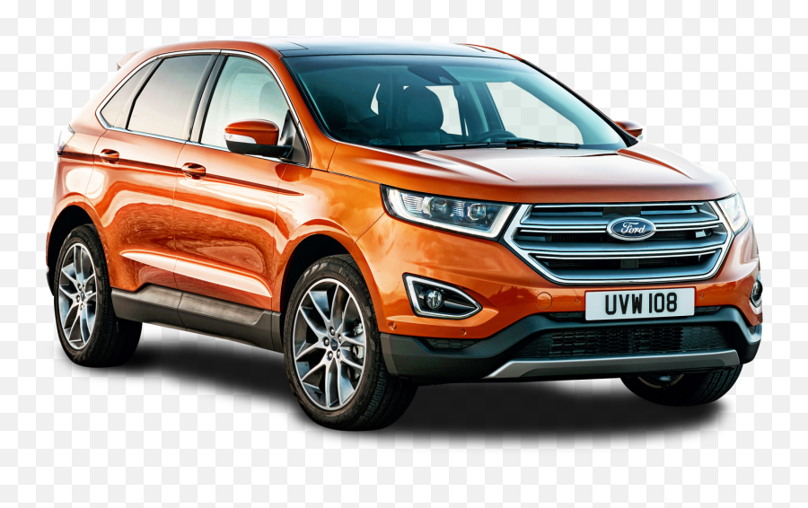 Ford Edge Orange Car Png Image - Ford Edge 2018 Orange,Ford Logo Transparent Background
