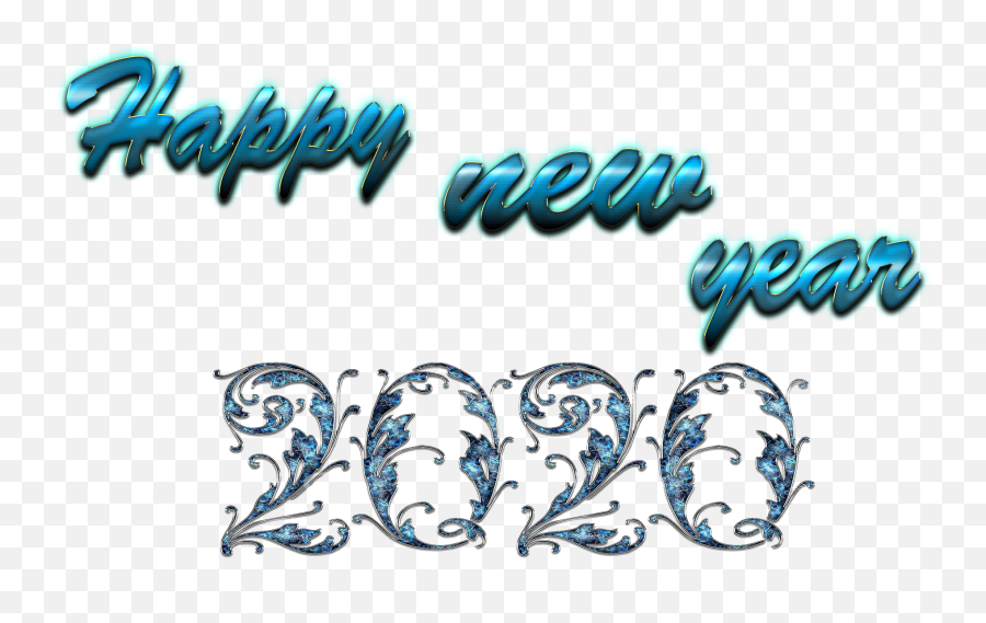 Happy New Year 2020 Png - Calligraphy,Happy New Years Png