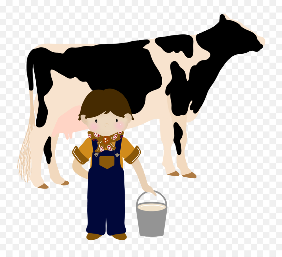 Joseph Fielding Smith - Milking Cows Cartoon Png,Cow Clipart Png