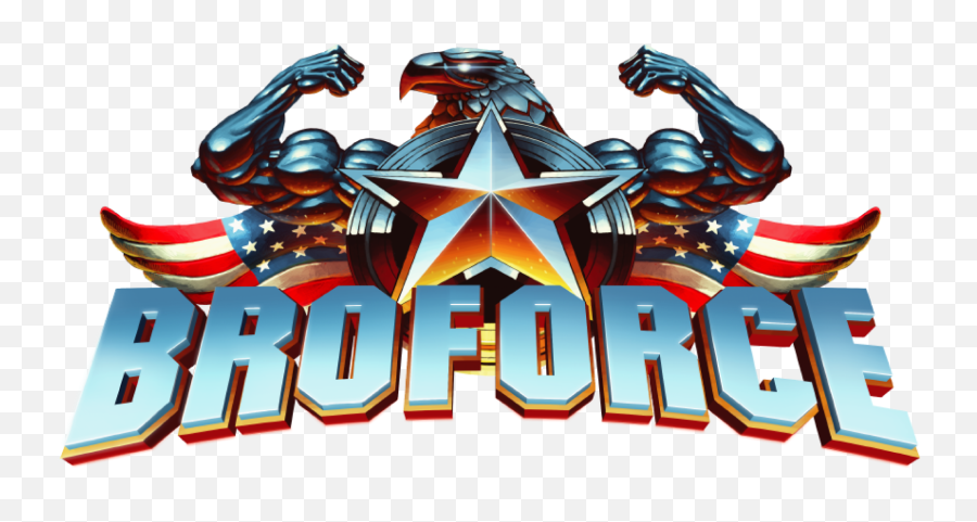 Download Broforce Logo Brand Game Linux Hd Png Hq - Logo Broforce,Linux Logo Png