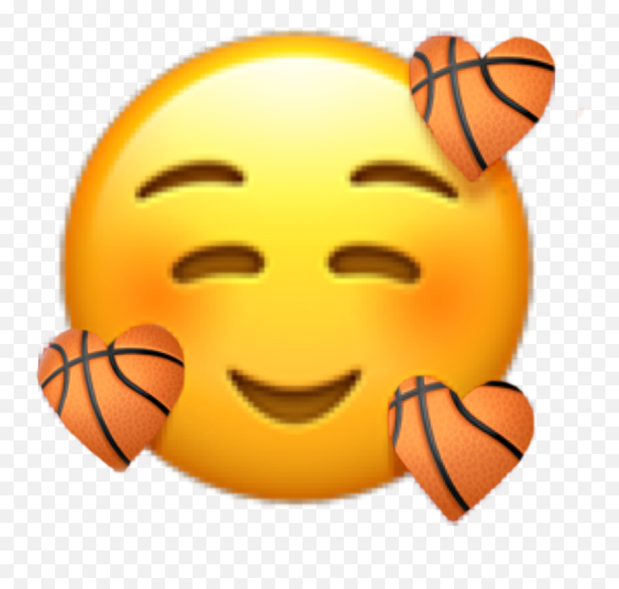 Basketball Emoji Basketballedits - Emoji Heart Meme Png,Basketball Emoji Png