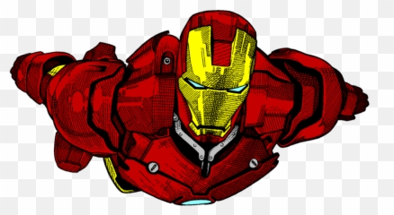 Iron Man Mask Png - Pencil Drawing With Color