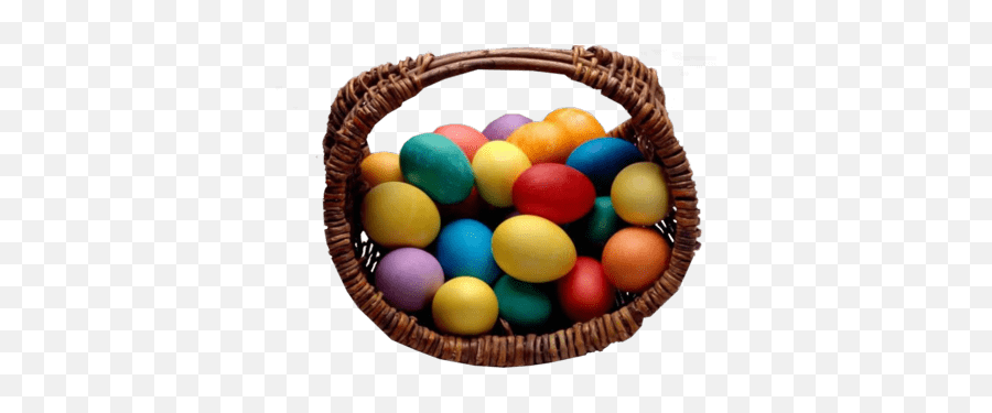 Coloured Easter Eggs Transparent Png - Basket Of Easter Eggs Png,Easter Eggs Transparent Background