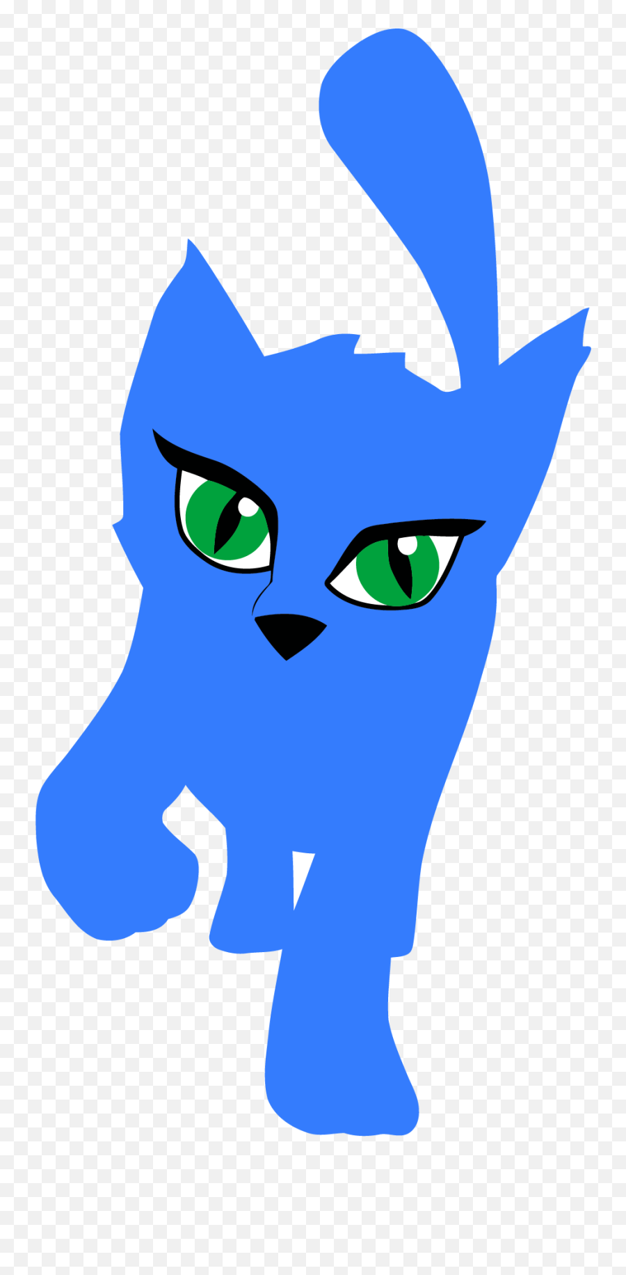 Blue Cat Clipart Png - Blue Cat Clipart,Cat Clipart Transparent