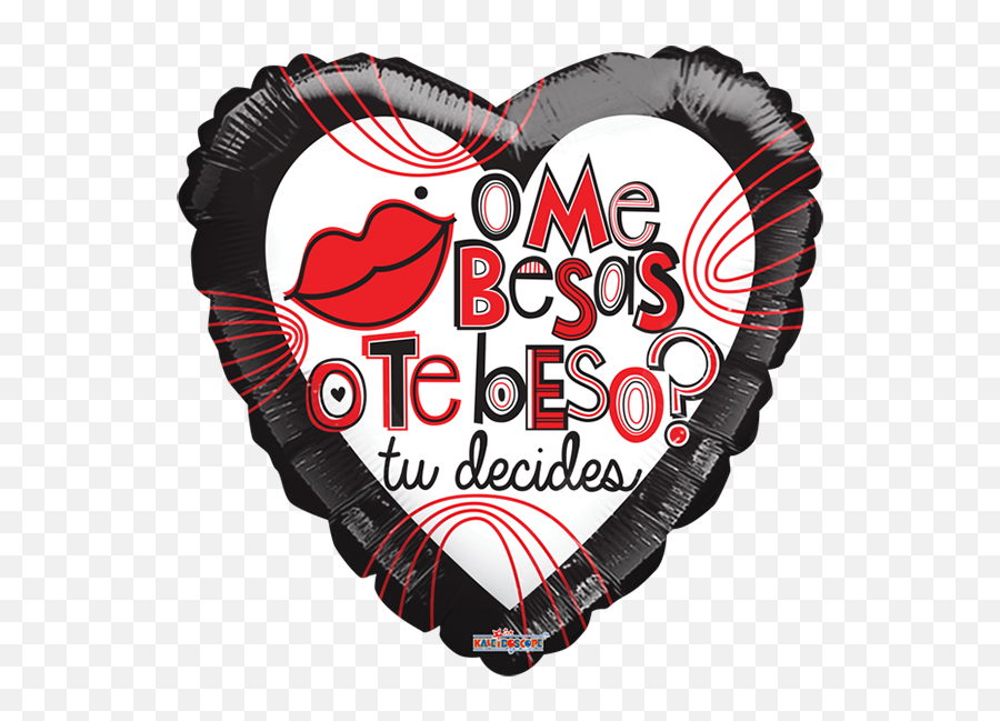 Globo Me Besas O Te Beso Tu Decides - Language Png,Beso Png