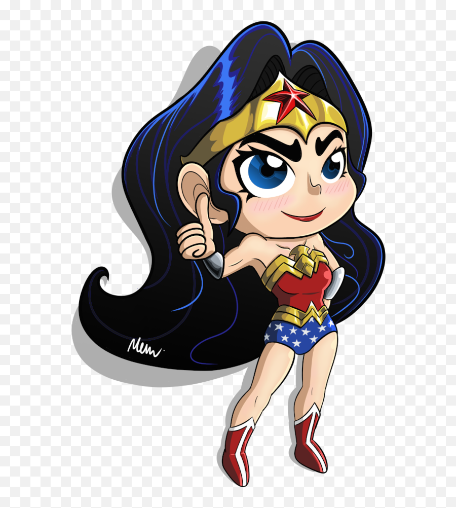 Download Chibi Wonder Woman By Fujuzakinc - Wonder Woman Cartoon Wonder Woman Chibi Png,Cartoon Woman Png
