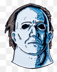 Revenge Of Michael Myers Enamel Pin - Halloween Tattoo Png