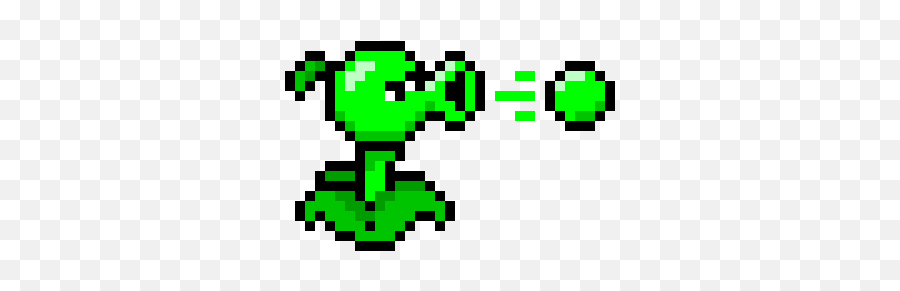 Plants Vs Zombies Peashooter Pixel Art Maker - Plants Vs Zombies Peashooter Pixel Art Png,Plants Vs Zombies Png