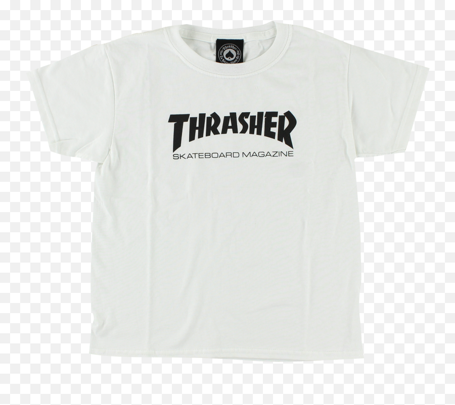 Thrasher Mag Logo White Youth Tee - Thrasher Magazine Png,Thrasher Logo Font