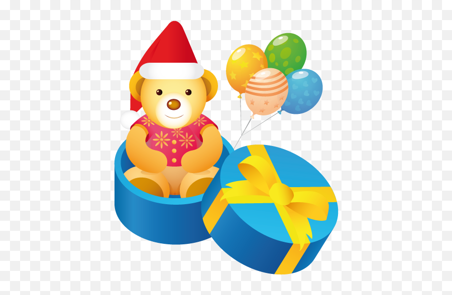 Christmas Gift Teddy Bear Icon Png Clipart Image Iconbugcom - Teddy Bear Gift Png,Christmas Gifts Png