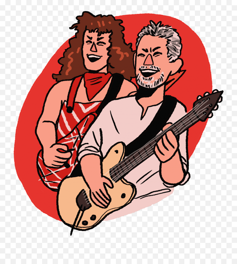 Remembering Musician Eddie Van Halen - Eddie Van Halen Cartoon Png,Van Halen Logo Png