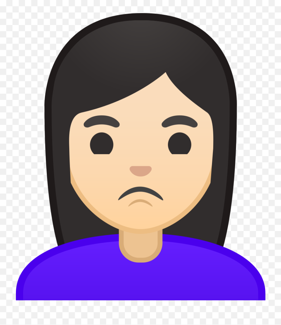 Woman Pouting Light Skin Tone Icon Noto Emoji People - Ginger Emoji Png,Lips Emoji Png