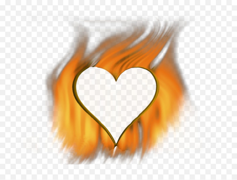 Hearts Clipart Fire - Transparent Fire Heart Png Download Transparent Fire Heart Clipart,Gold Heart Png
