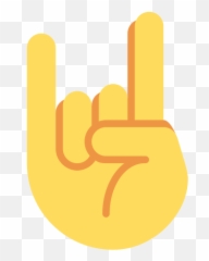 Rock Emoji Meaning With Pictures - Discord Hand png