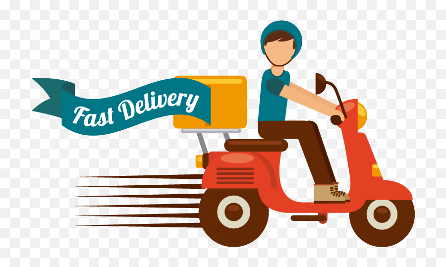 Food Delivery Icon Vector Clipart - Vector Delivery Icon Png,Delivery Icon Vector