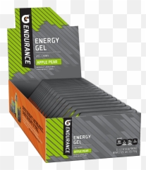 Endurance Energy Gel - Apple Pear Gatorade Cardboard Packaging png