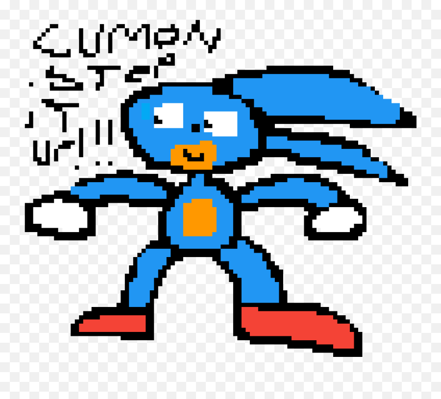 Pixilart - Sanic Sprite Png,Sanic Png