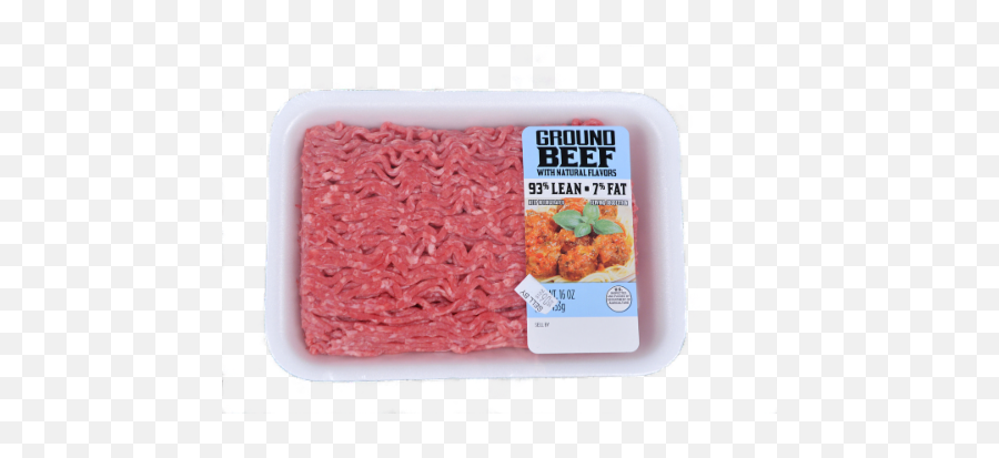 Beef Ground 93 Lean 1 Lb Tray - Beef Mince Png,Ground Beef Png