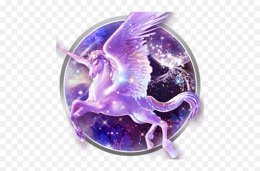 Galaxy Live Wallpaper Unicorn - Galaxy Unicorn Wallpaper Purple Png,Pretty  Unicorn Icon - free transparent png images 