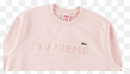 Supreme Lacoste Crewneck Png Download - Active Shirt,Supreme Shirt Png