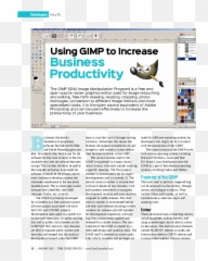 Pdf Using Gimp To Increase Business Productivity Dr - Gimp png