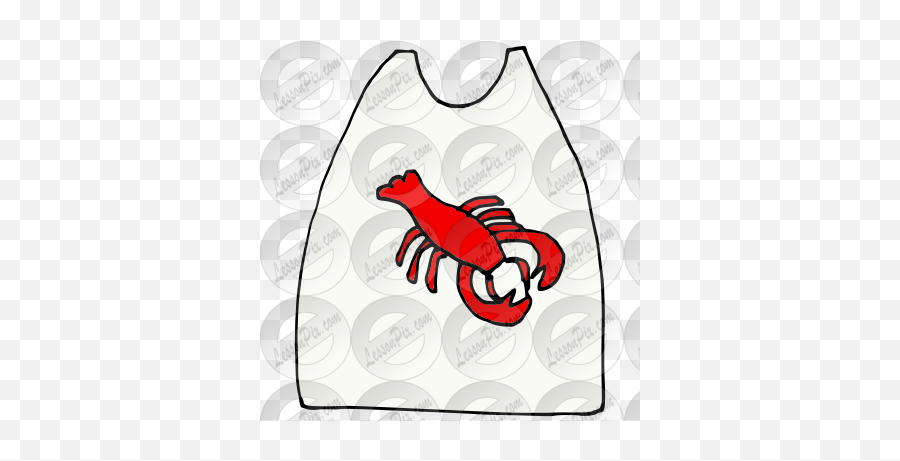 Bib Picture For Classroom Therapy Use - Great Bib Clipart American Lobster Png,Red Lobster Icon