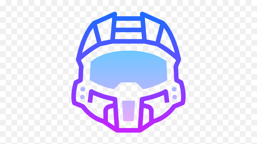 Halo Helmet Icon In Gradient Line Style Png Domain