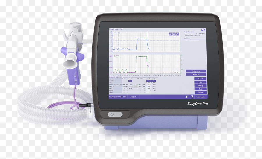 Portable Pulmonary Function Testing Machine - Easyone Pro Easyone Pro Lab Png,Easy Icon 10 Rf