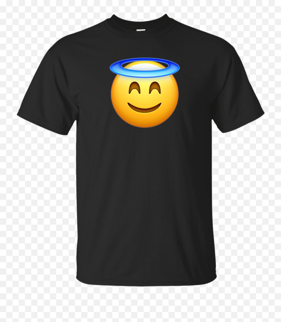 Angel Face Smiley T - Shirt Halo Innocent Not Guilty Heaven Albuquerque Six Guns Hockey Png,Guilty Icon