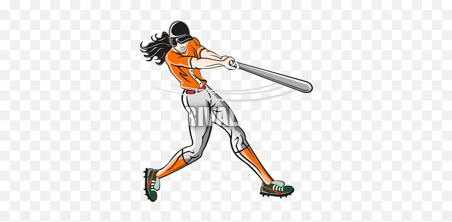 Photo Softball Png - Softball Player Swinging Bat,Softball Png