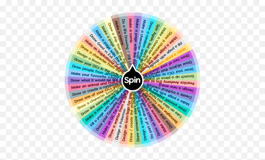 Art Character Creation Prompts And Ideas Spin The Wheel App - The Dubai Png,Chibi Icon Maker