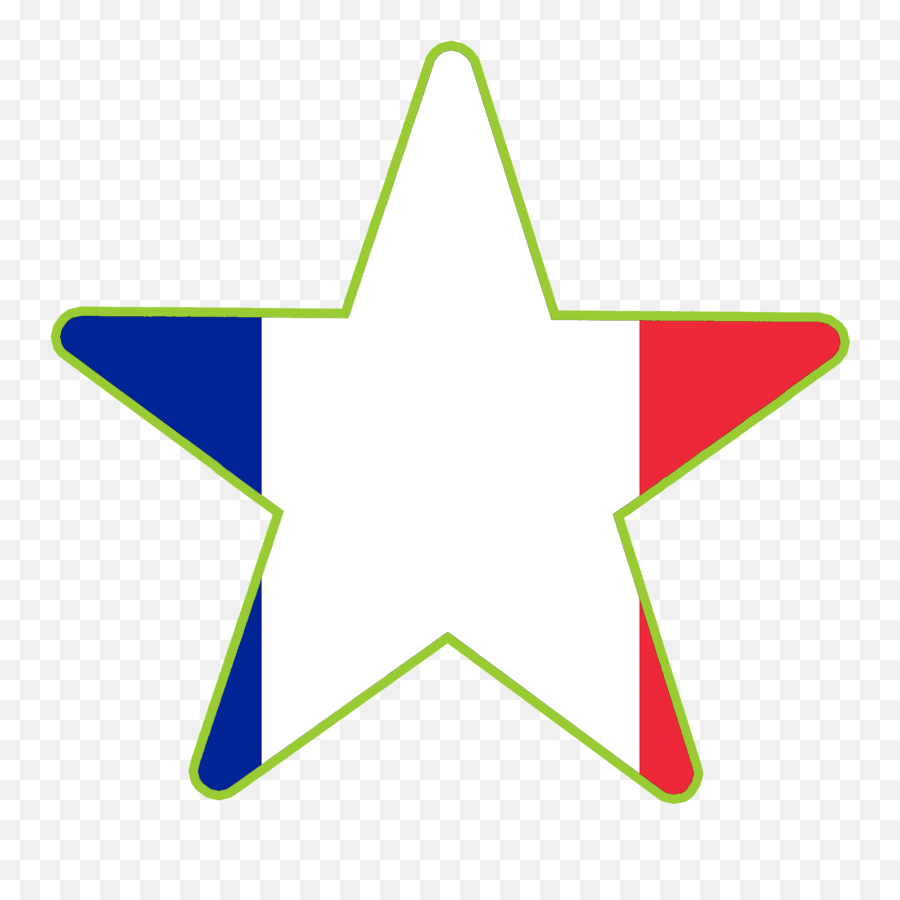 Connections Star Languages French Flag - Circle Png,French Flag Png