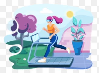 Fitness Equipment Icon - Download in Line Style Treadmill png