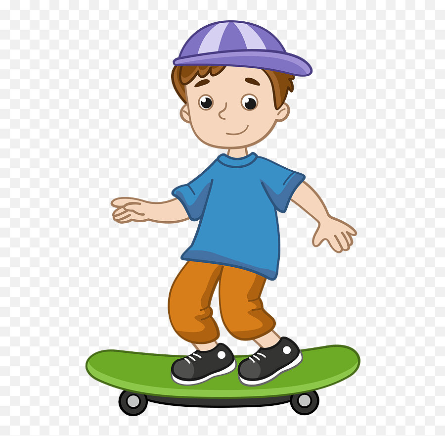 Boy Skateboard Clipart Transparent 1 - Clipart World Boy Skateboard Clipart Png,Skateboard Icon Png