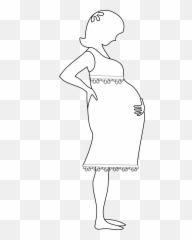 Silhouettes Of Pregnant Women The Baby Transparent PNG