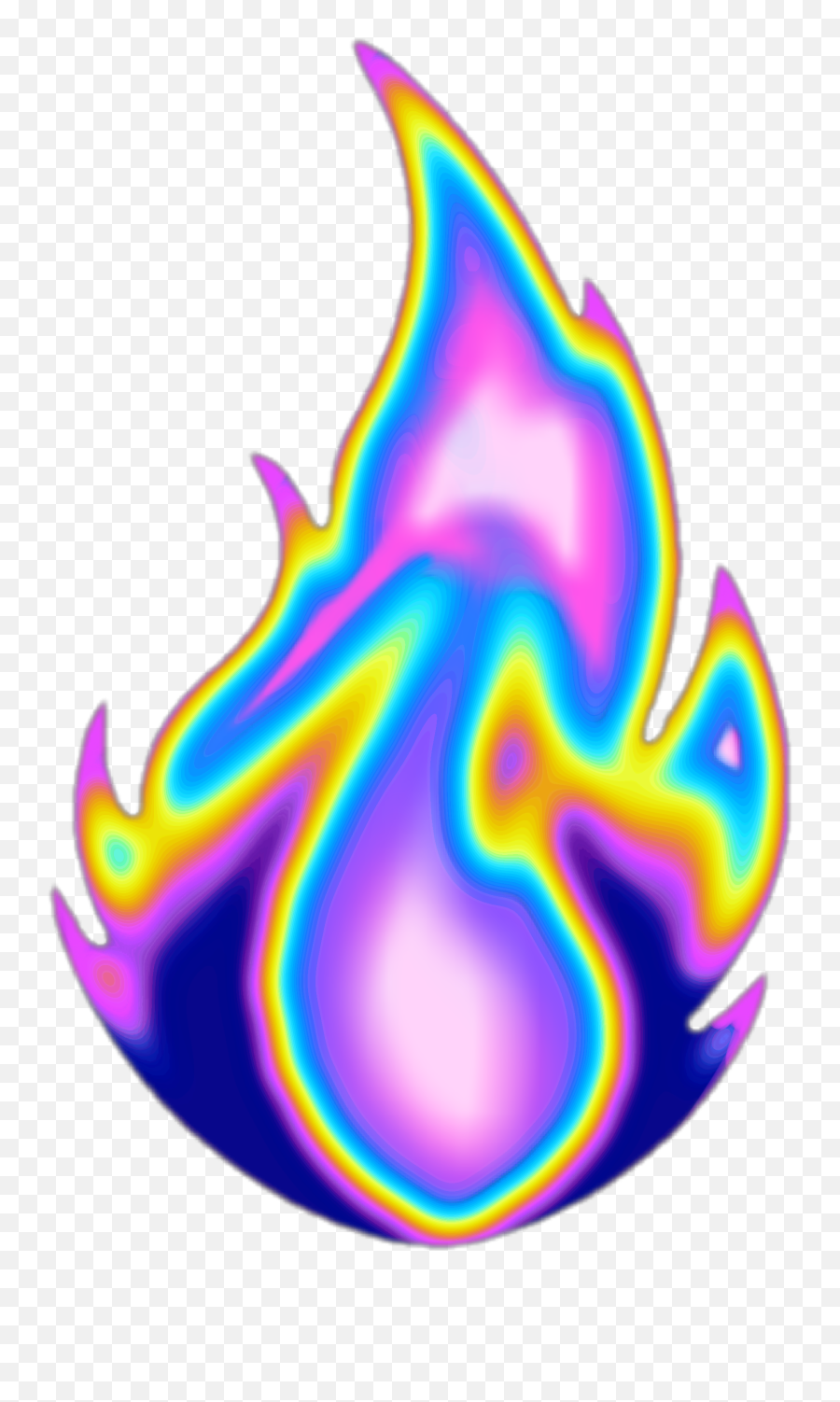 Fire Flame Aesthetic Color Dream Emoji Glitter Glitch - Fire Aesthetic Png,Purple Fire Png