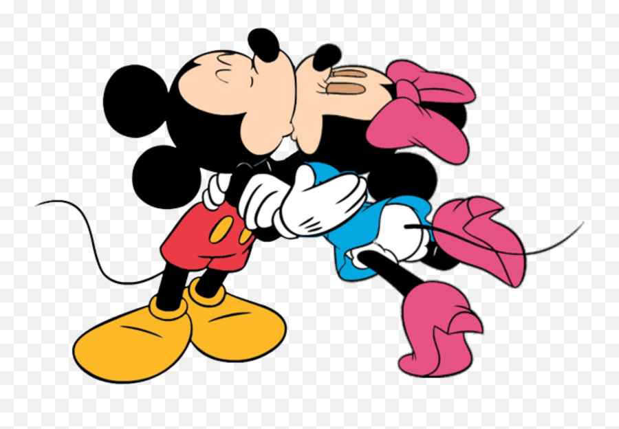 Mickey And Minnie Mouse Kissing Png