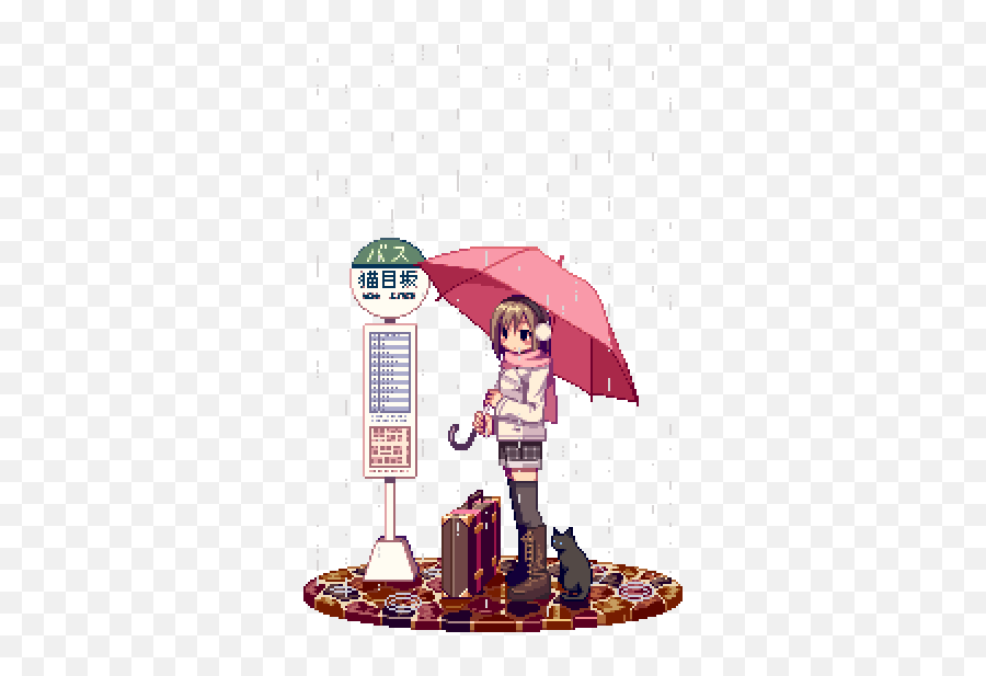Animated Gif About Girl In Camonn Png Rain