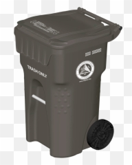 Garbage Clipart Pail - Black Bin Png