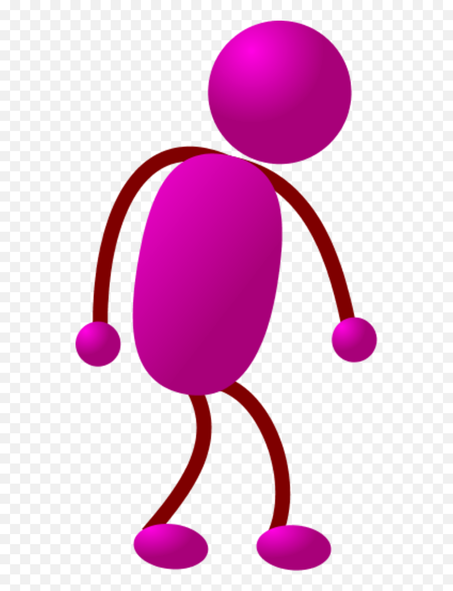 Stick Man Tired - Purple Stickman 600x1092 Png Clipart Stick Man Walking,Stickman Png