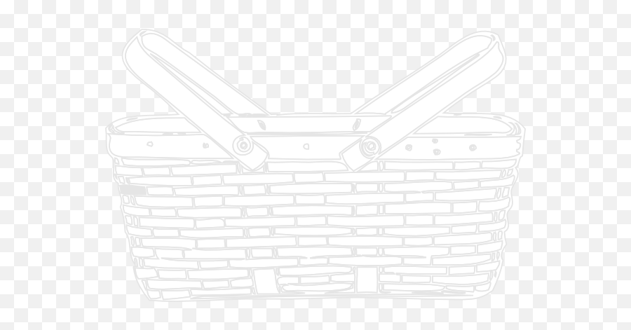 White Picnic Basket Png Image - White Picnic Basket Png,Picnic Basket Png