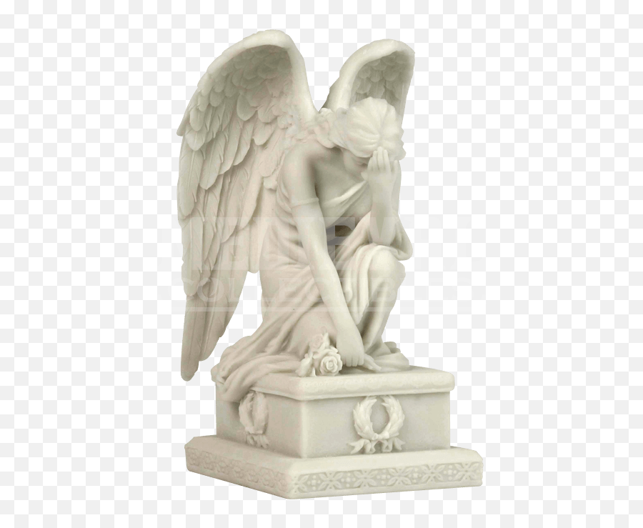 Weeping Angel Statue Sculpture - Weeping Angel Kneeling Png,Angel Statue Png