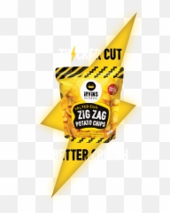 Zig Zag Potato Chips - Irvins Salted Egg png