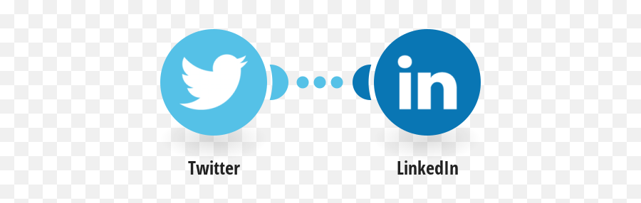 Twitter Linkedin Integrations Integromat - Linkedin And Twitter Png,Twitter Logo Image